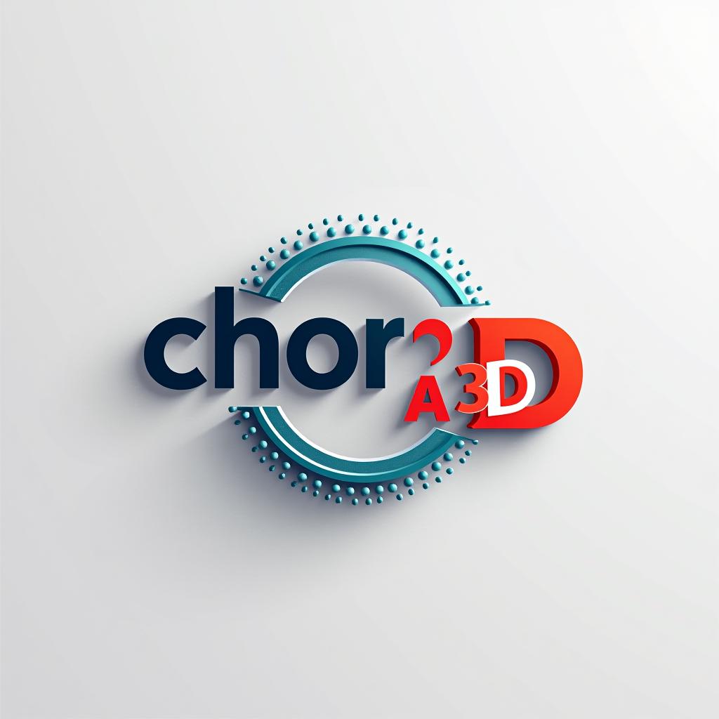  design a logo, empresa de tecnologia em impressão 3d, with the text 'chorme a3d'.