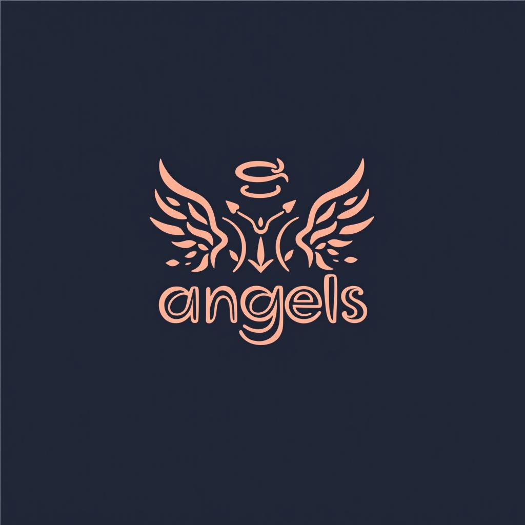  design a logo, in a geometric style. 水彩スタイル、水のロゴ、水色のグラデーションカラー、白背景。, with the text 'smile angels'.