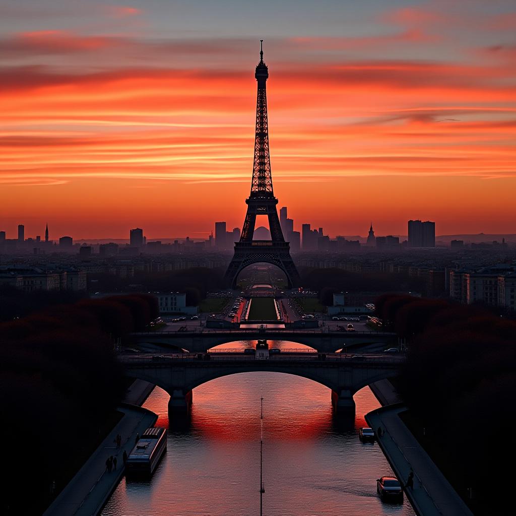  paris sunset