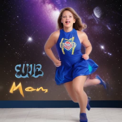 Super Mom National Contest with Joni Crane in run off great performance with Space background