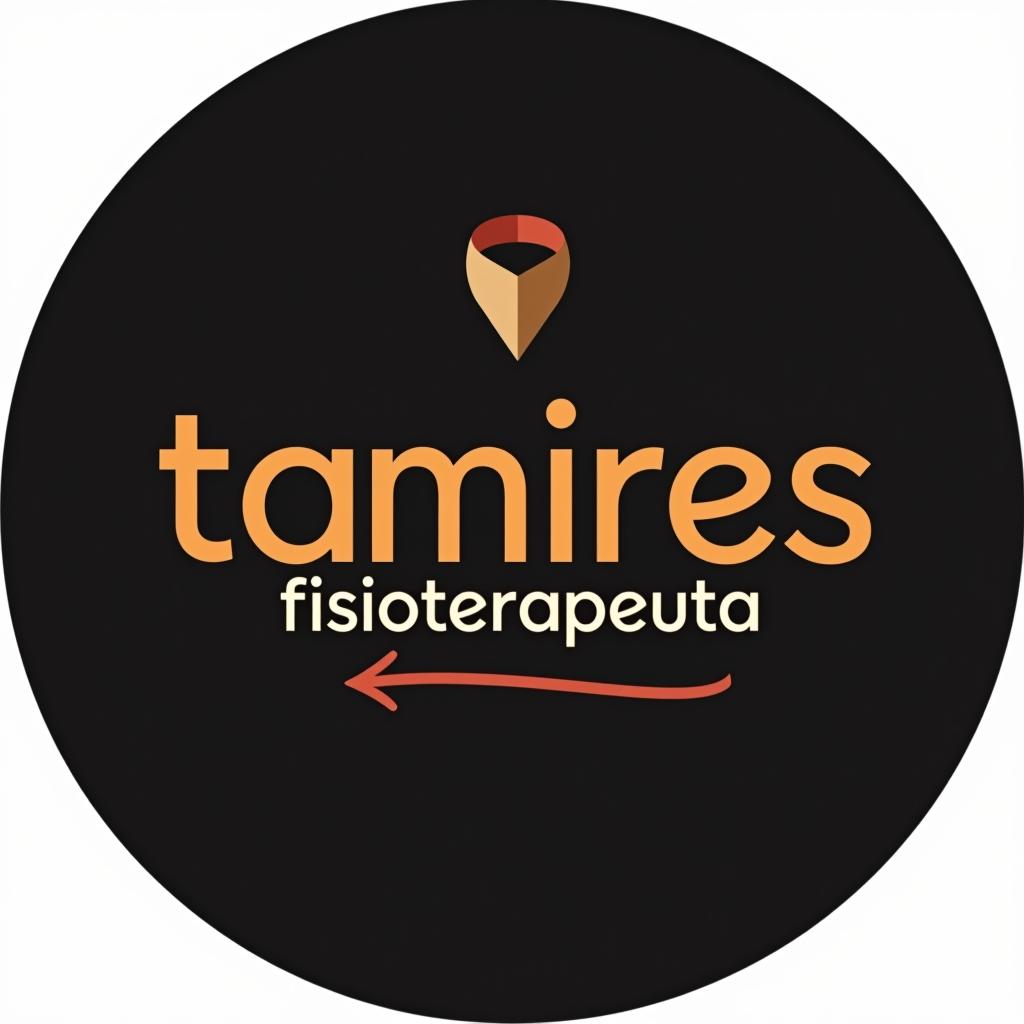  design a logo, , with the text ' tamires fisioterapeuta '.