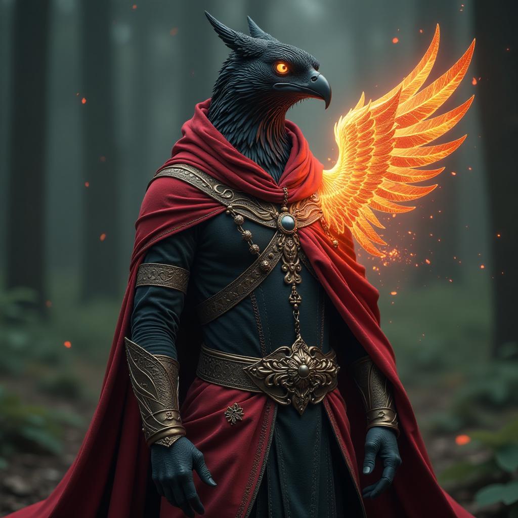  graphic design of the slavic amulet firebird. hyperrealistic, full body, detailed clothing, highly detailed, cinematic lighting, stunningly beautiful, intricate, sharp focus, f/1. 8, 85mm, (centered image composition), (professionally color graded), ((bright soft diffused light)), volumetric fog, trending on instagram, trending on tumblr, HDR 4K, 8K