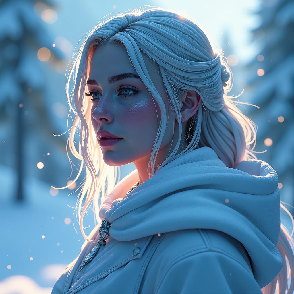  ice maiden head and shoulders portrait, 8k resolution concept art portrait by greg rutkowski, artgerm, wlop, alphonse mucha dynamic lighting hyperdetailed intricately detailed splash art trending on artstation triadic colors unreal engine 5 volumetric lighting