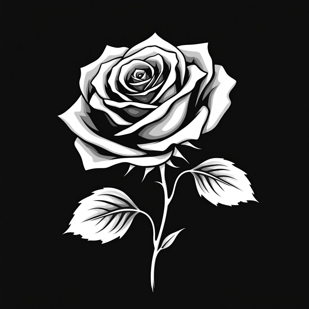  design a logo, erstelle mir ein logo für ein kleider laden elegant schwarz und weiss nesrin ( groß ) mode dadrunter klein und was i in nesrin soll eine rose darstellen , with the text 'nesrin mode '.