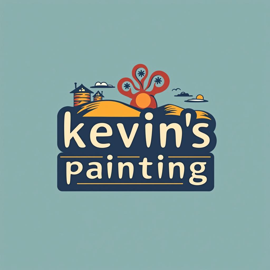  design a logo, in a minimalism style. painting service , with the text 'kevin’s painting '.