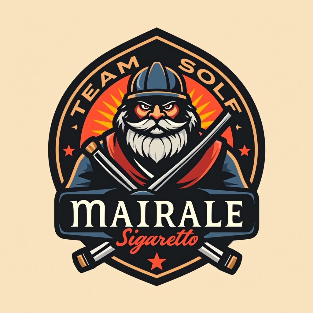  design a logo, logo team maiale soldato con sigaretta