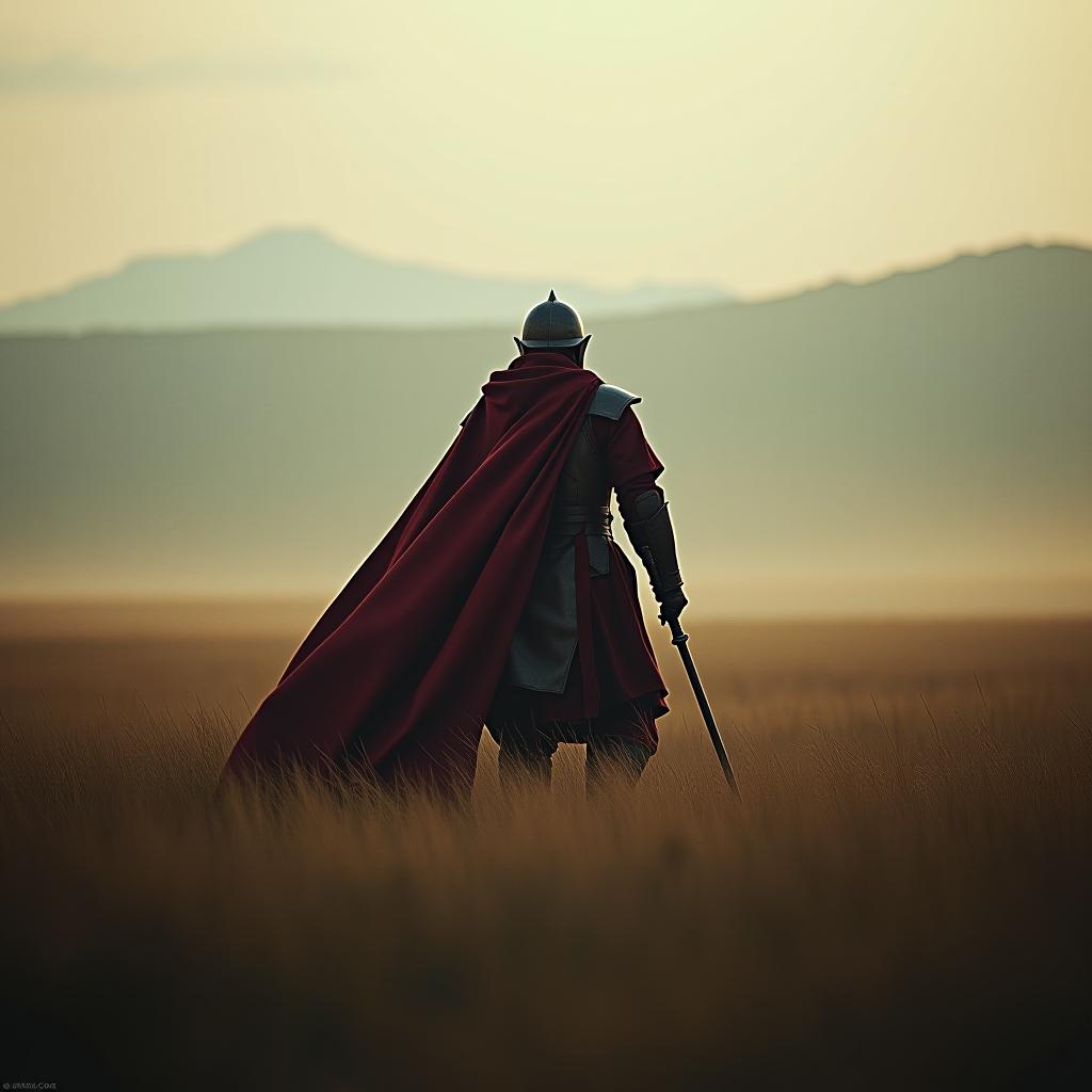  single wars in a field leading to victory hyperrealistic, full body, detailed clothing, highly detailed, cinematic lighting, stunningly beautiful, intricate, sharp focus, f/1. 8, 85mm, (centered image composition), (professionally color graded), ((bright soft diffused light)), volumetric fog, trending on instagram, trending on tumblr, HDR 4K, 8K