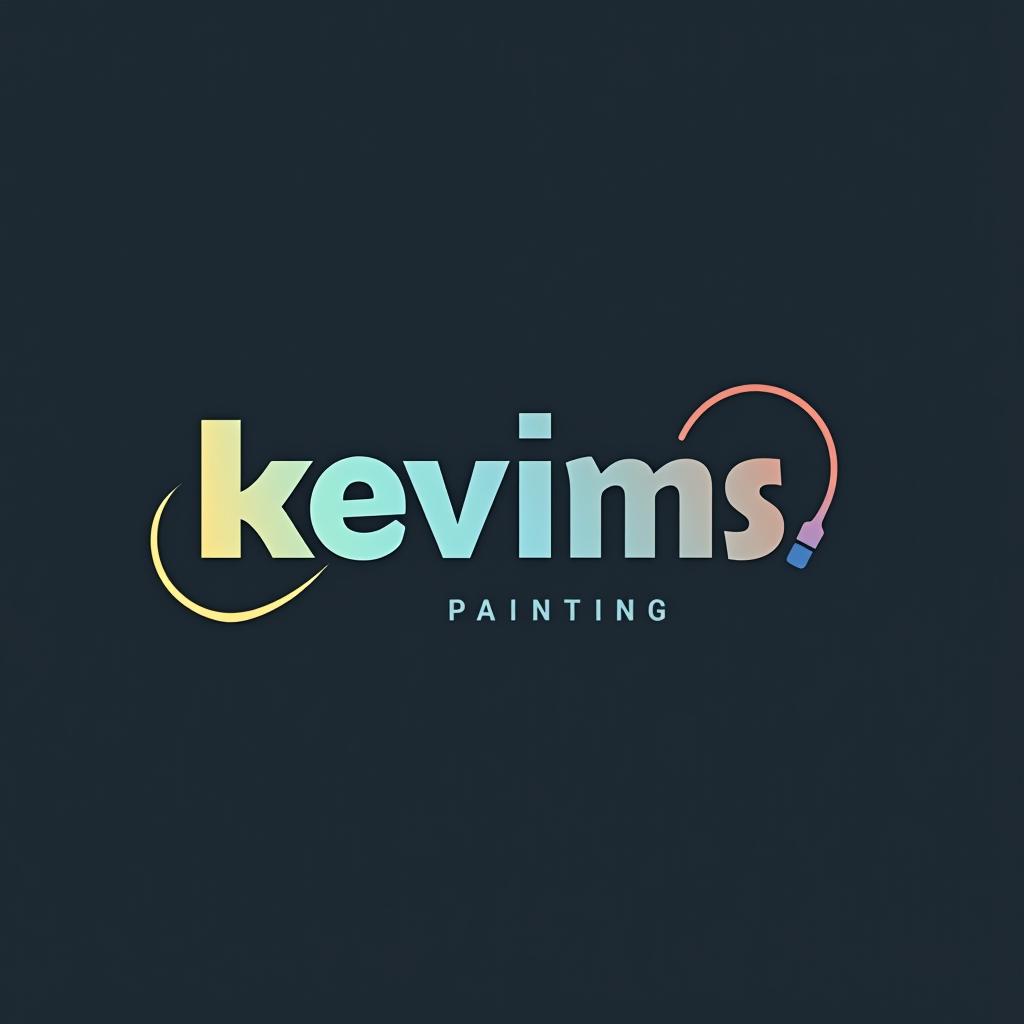  design a logo, in a minimalism style. painting service , with the text 'kevin’s painting '.