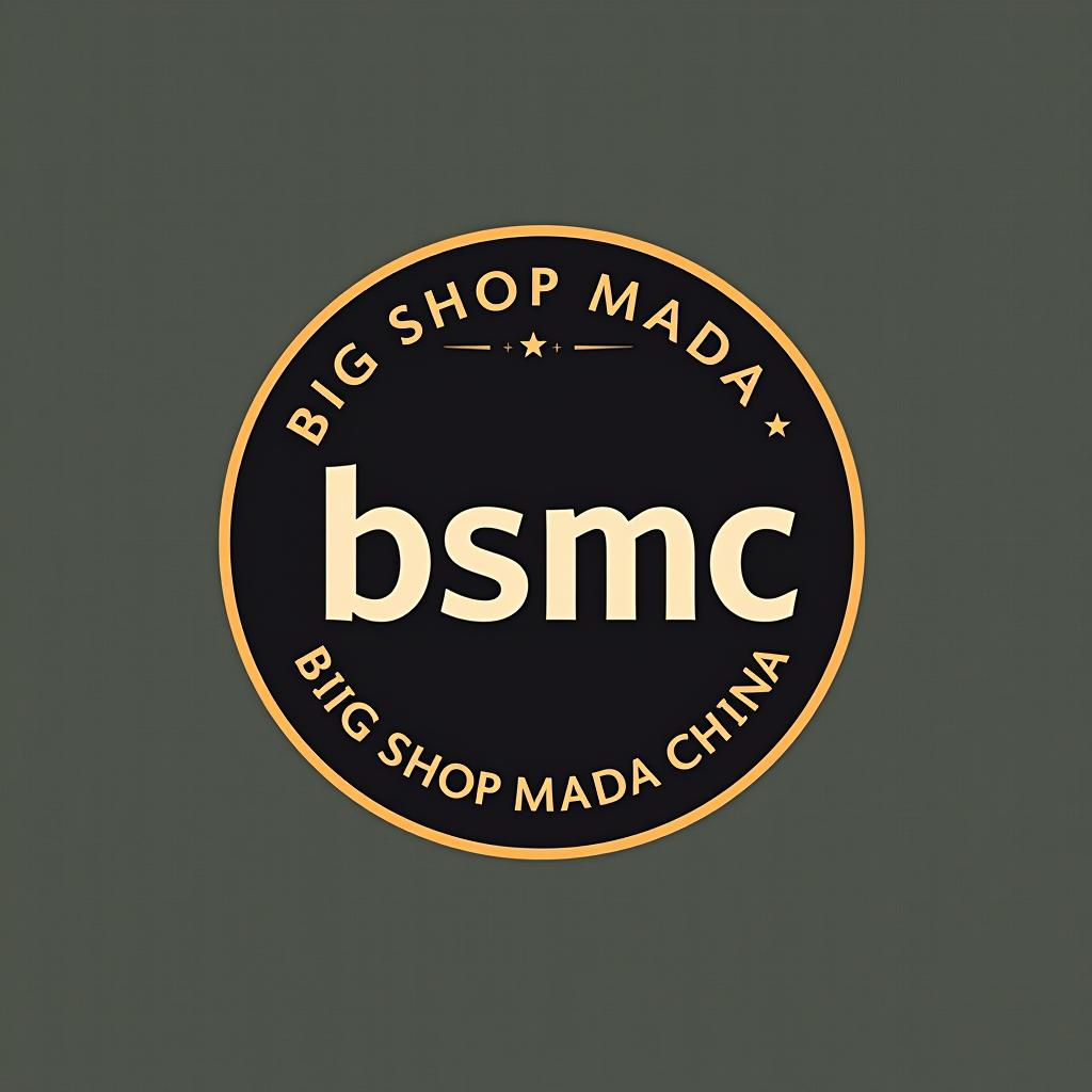  design a logo, big shop mada china , with the text 'bsmc'.