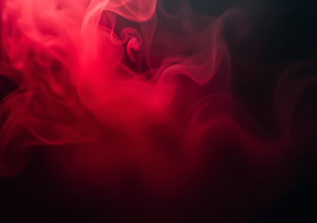  red and black background with smoke