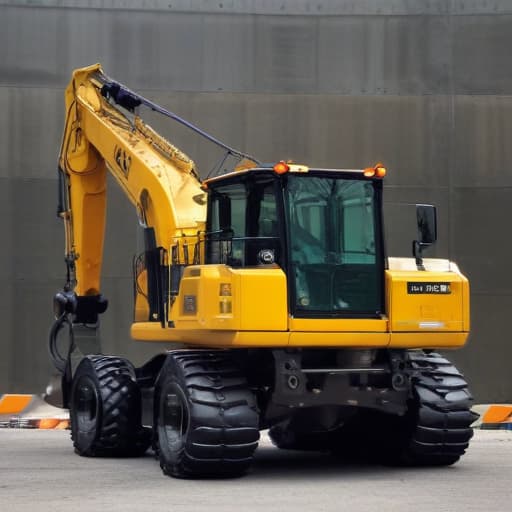 There are cool construction machines.