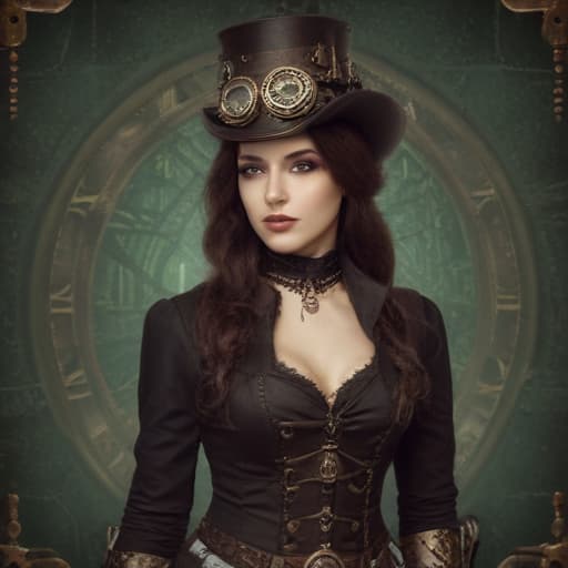 Veda Mortis in Steampunk style with Binary background