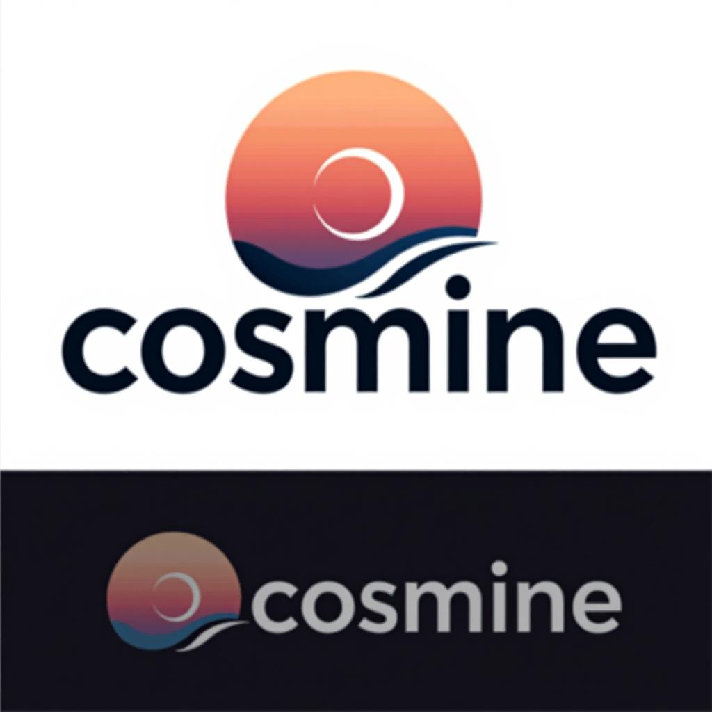  design a logo, , with the text 'cosmine'.