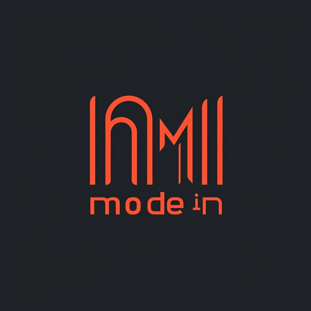  design a logo, in a minimalism style. n m logo , with the text 'nesrin mode '.