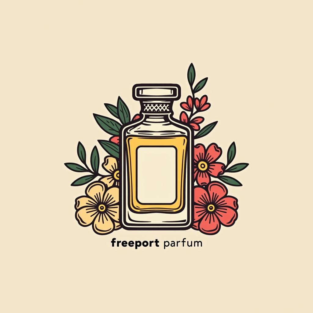  design a logo, perfumería y fragancias , with the text 'freeport parfum'.