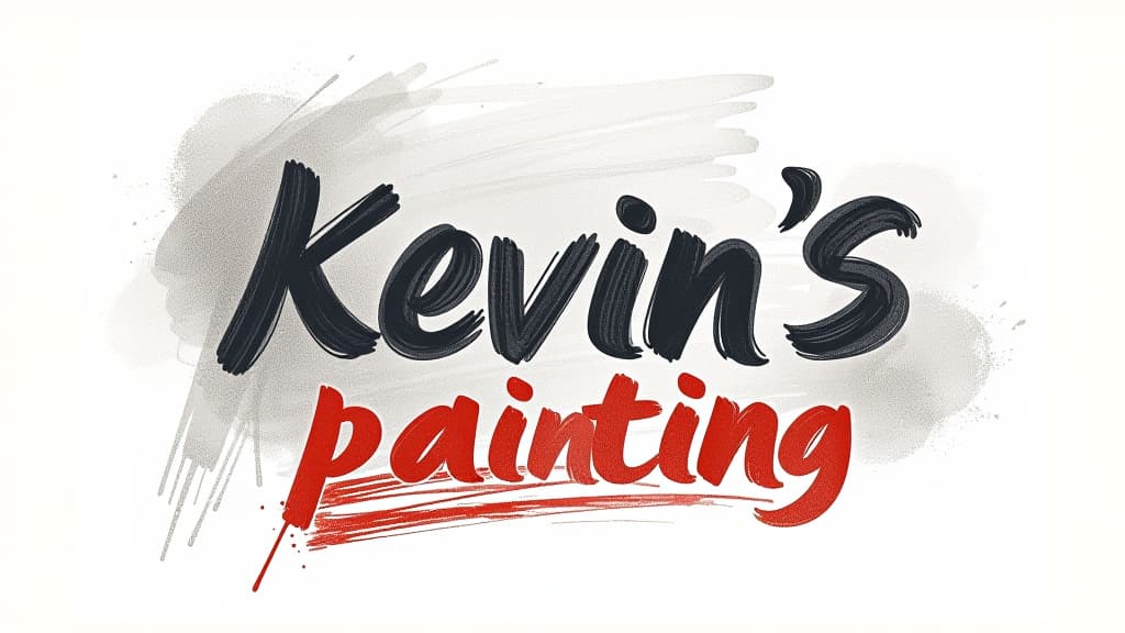  design a logo, in a pencil style. painting service , with the text 'kevin’s painting '.