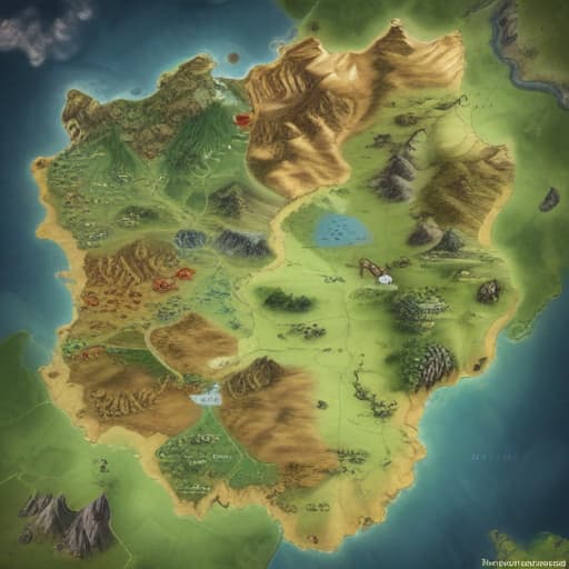 video game map of a country with all terrains