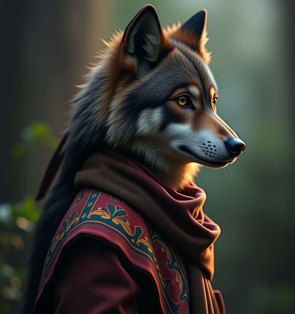  a little tall tail of black hair with a ribbon of indiano. a straight wolf that hides the right part of the forehead and the scarf and two long hanging on both sides. hyperrealistic, full body, detailed clothing, highly detailed, cinematic lighting, stunningly beautiful, intricate, sharp focus, f/1. 8, 85mm, (centered image composition), (professionally color graded), ((bright soft diffused light)), volumetric fog, trending on instagram, trending on tumblr, HDR 4K, 8K