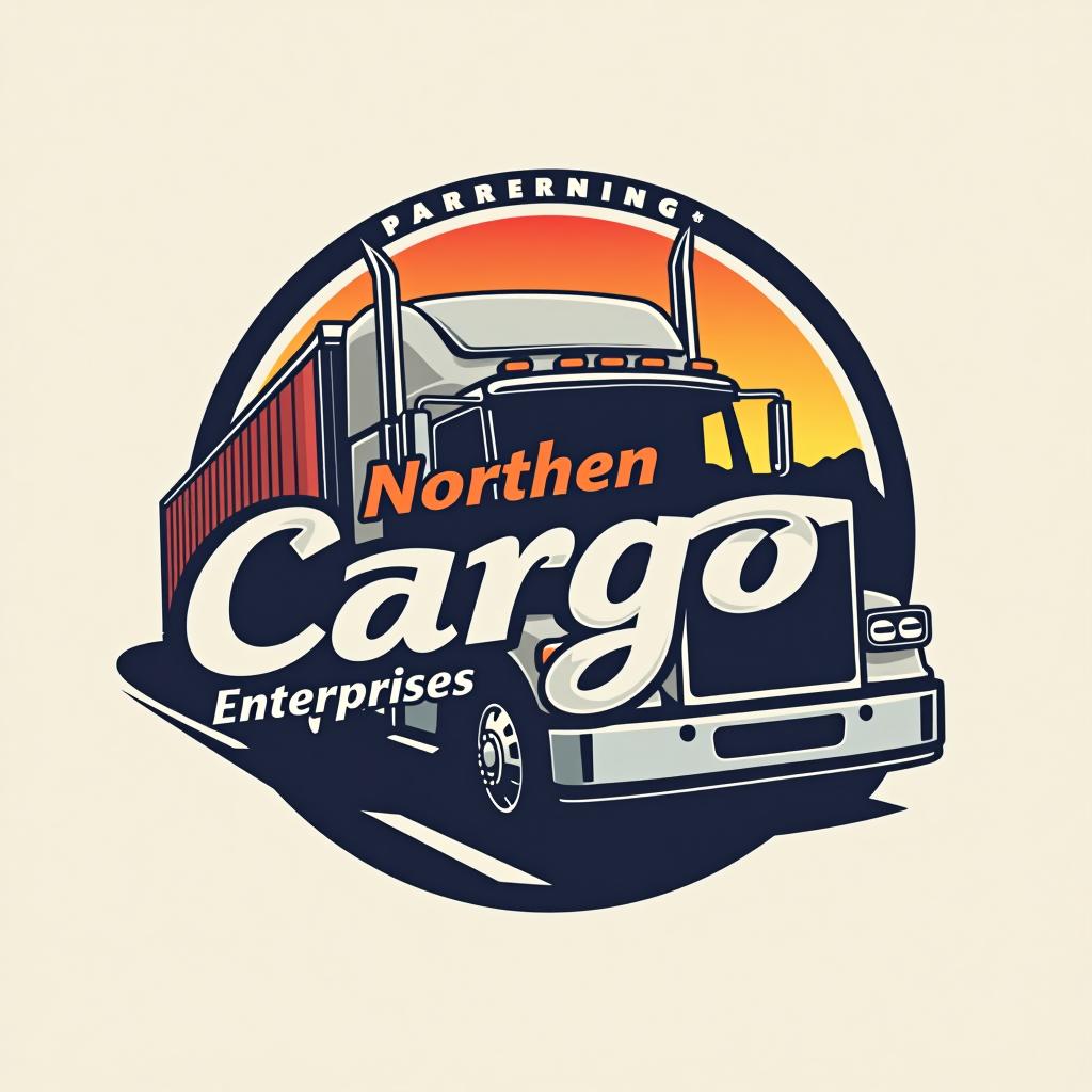  design a logo, trucking company , with the text 'northern cargo enterprises '.