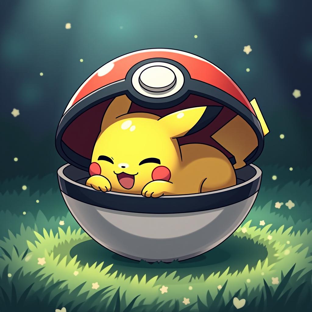  yamper the pokémon resting inside of a pokeball