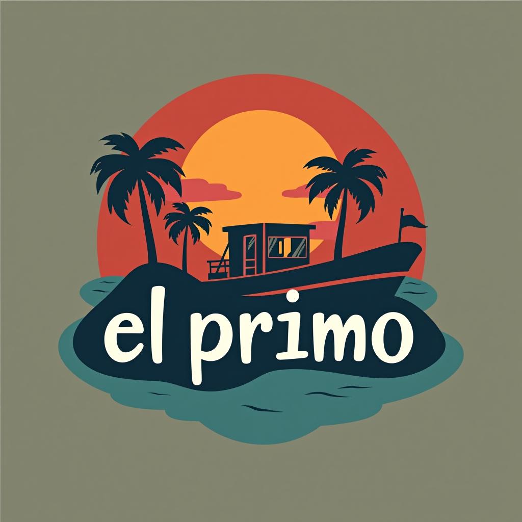  design a logo, tours en la isla , with the text 'el primo '.