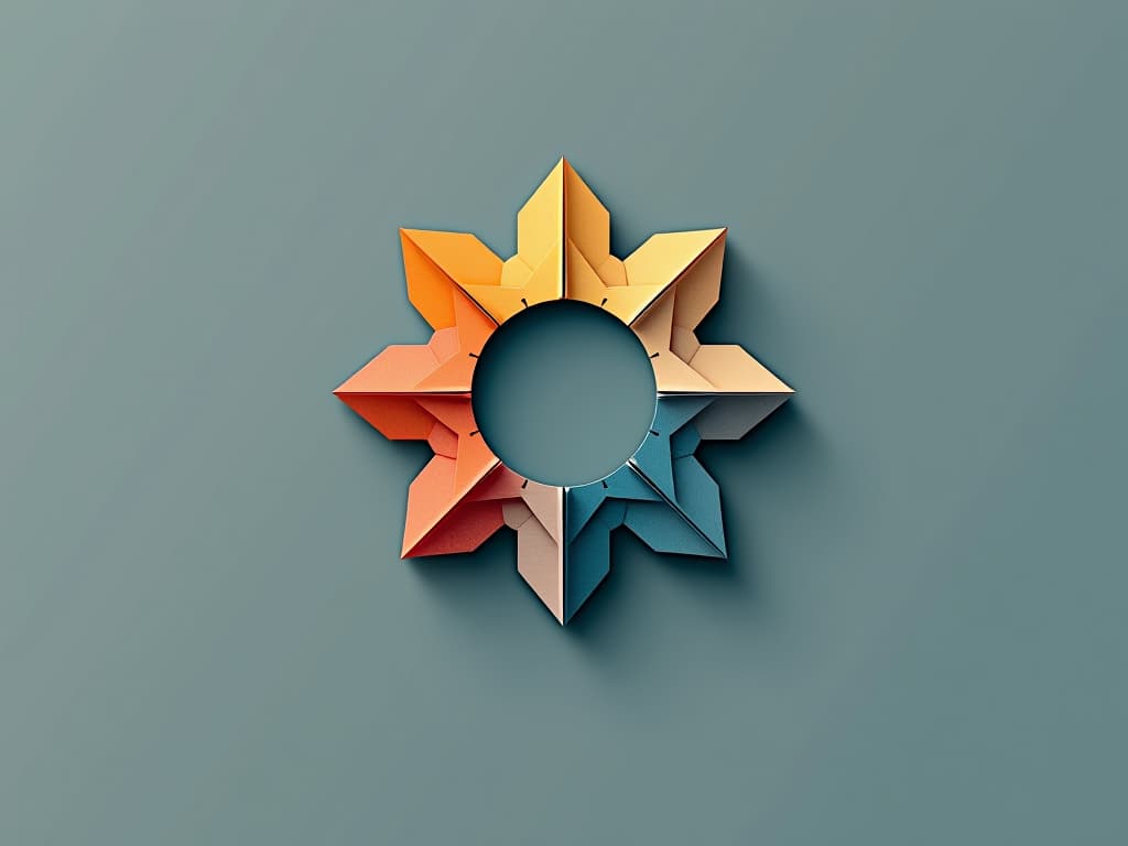  design a logo, in a origami style. clínica multidisciplinar de cuidados com a mente , with the text 'espaço terapêutico sir '.