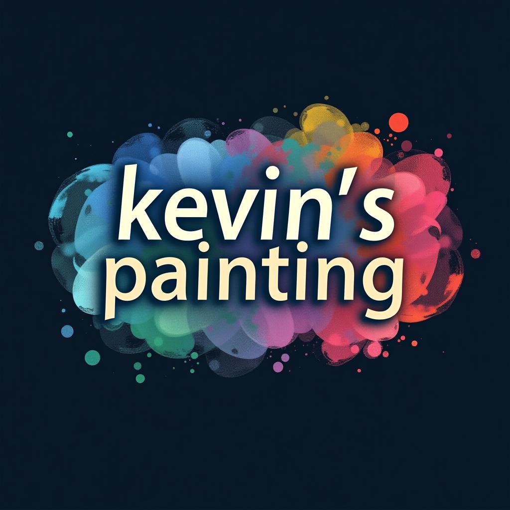  design a logo, in a watercolor style. painting service , with the text 'kevin’s painting '.