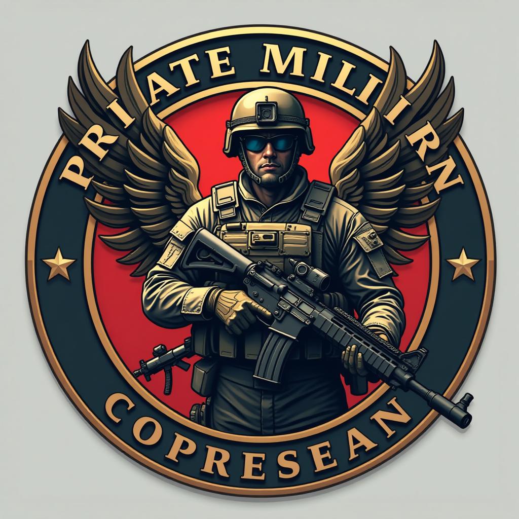  logo of a private military corporation in 2d format