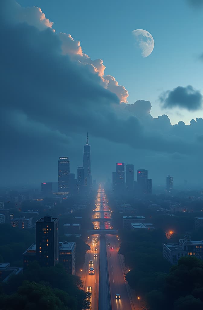  generar una ciudad con cinco ventanas en la primera ventana una selva en la segunda un nevado en la tercera una ciudad en la cuarta otra ciudad y en la quinta el cielo con nubes soleadas, night clouds, above city, atmospheric lighting, octane render a fantasy digital painting by james gurney, trending on artstation, hyperrealistic, realistic, photorealistic, dynamic lighting, highly detailed, cinematic landscape, studio lighting hyperrealistic, full body, detailed clothing, highly detailed, cinematic lighting, stunningly beautiful, intricate, sharp focus, f/1. 8, 85mm, (centered image composition), (professionally color graded), ((bright soft diffused light)), volumetric fog, trending on instagram, trending on tumblr, HDR 4K, 8K