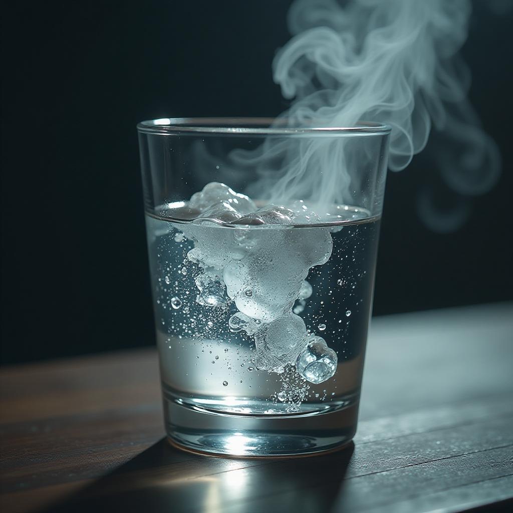  a glass of water hyperrealistic, full body, detailed clothing, highly detailed, cinematic lighting, stunningly beautiful, intricate, sharp focus, f/1. 8, 85mm, (centered image composition), (professionally color graded), ((bright soft diffused light)), volumetric fog, trending on instagram, trending on tumblr, HDR 4K, 8K