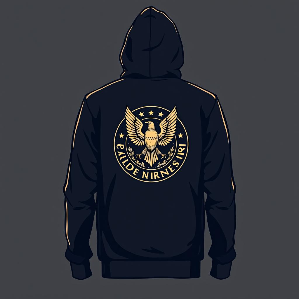  design a hoodie called exhibit, (logo:1.15), hq, hightly detailed, 4k