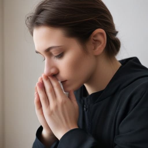 person praying