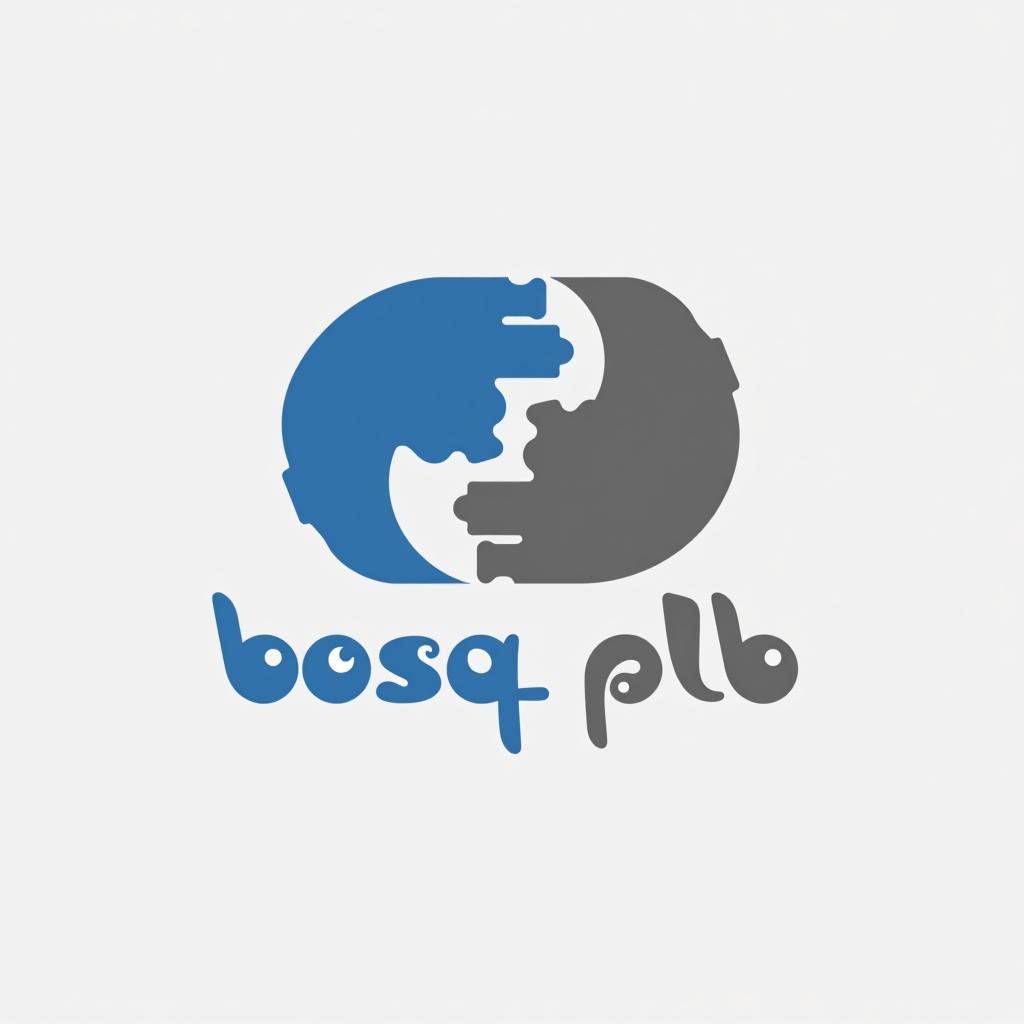  design a logo, in a threedrender style. entreprise plomberie , with the text 'bosq plb '.