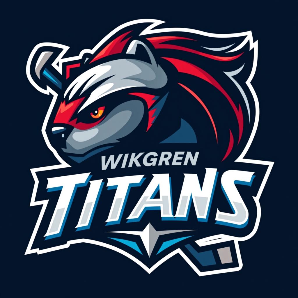  create a hockey logo for the team wikgren titans , (logo:1.15), hq, hightly detailed, 4k