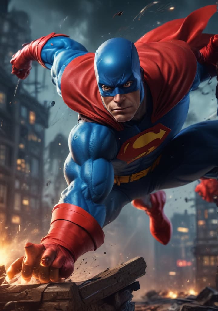 Create a wallpaper featuring your favorite comic book superhero in action. highly detailed,studio lighting,professional,vivid colors, cinematic lighting, HDR, UHD, 4K, 8k, 64K