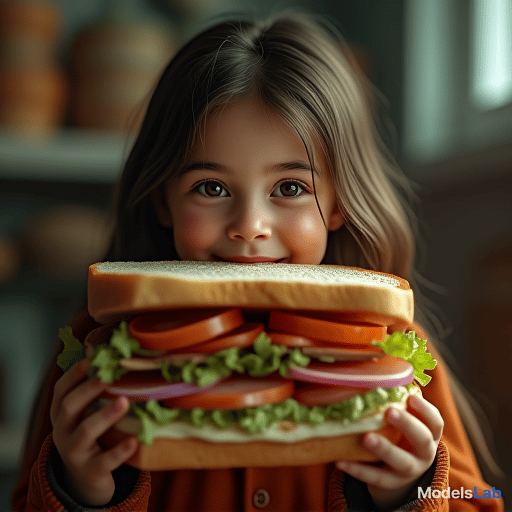  girl on a sandwich 🐸 hyperrealistic, full body, detailed clothing, highly detailed, cinematic lighting, stunningly beautiful, intricate, sharp focus, f/1. 8, 85mm, (centered image composition), (professionally color graded), ((bright soft diffused light)), volumetric fog, trending on instagram, trending on tumblr, HDR 4K, 8K