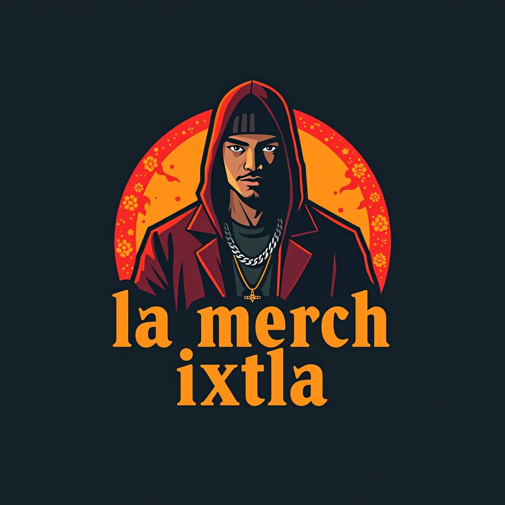  design a logo, logo para tienda de ropa de caballero urbana , with the text 'la merch ixtla '.