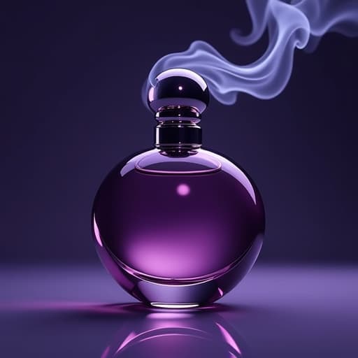  prompt: create a professional and futuristic logo for a perfume brand. the logo should feature a sleek and sophisticated bottle made of vibranium, with subtle smoke rising from its top, giving it an elegant and mysterious aura. the color palette should consist of metallic shades, with an emphasis on silver, black, and deep purples, to convey luxury and innovation. the logo should not include any human figures or inappropriate content. the brand name is to be left blank, so please incorporate a space where the brand name can be added later. the overall design should be clean, modern, and convey a sense of high end exclusivity. hyperrealistic, full body, detailed clothing, highly detailed, cinematic lighting, stunningly beautiful, intricate, sharp focus, f/1. 8, 85mm, (centered image composition), (professionally color graded), ((bright soft diffused light)), volumetric fog, trending on instagram, trending on tumblr, HDR 4K, 8K