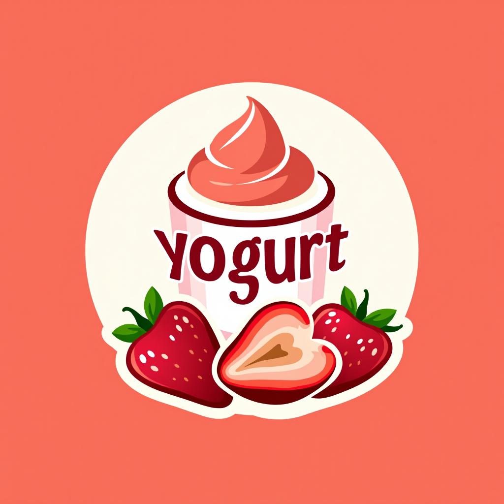  design a logo, etiqueta producto de crema corporal de yogurt y arándanos