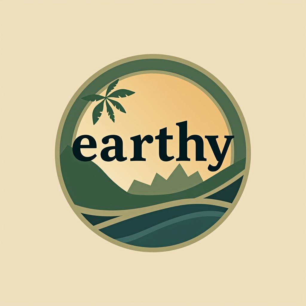  design a logo earth logo, minimal modern style, logo text title should be "earthy planets "