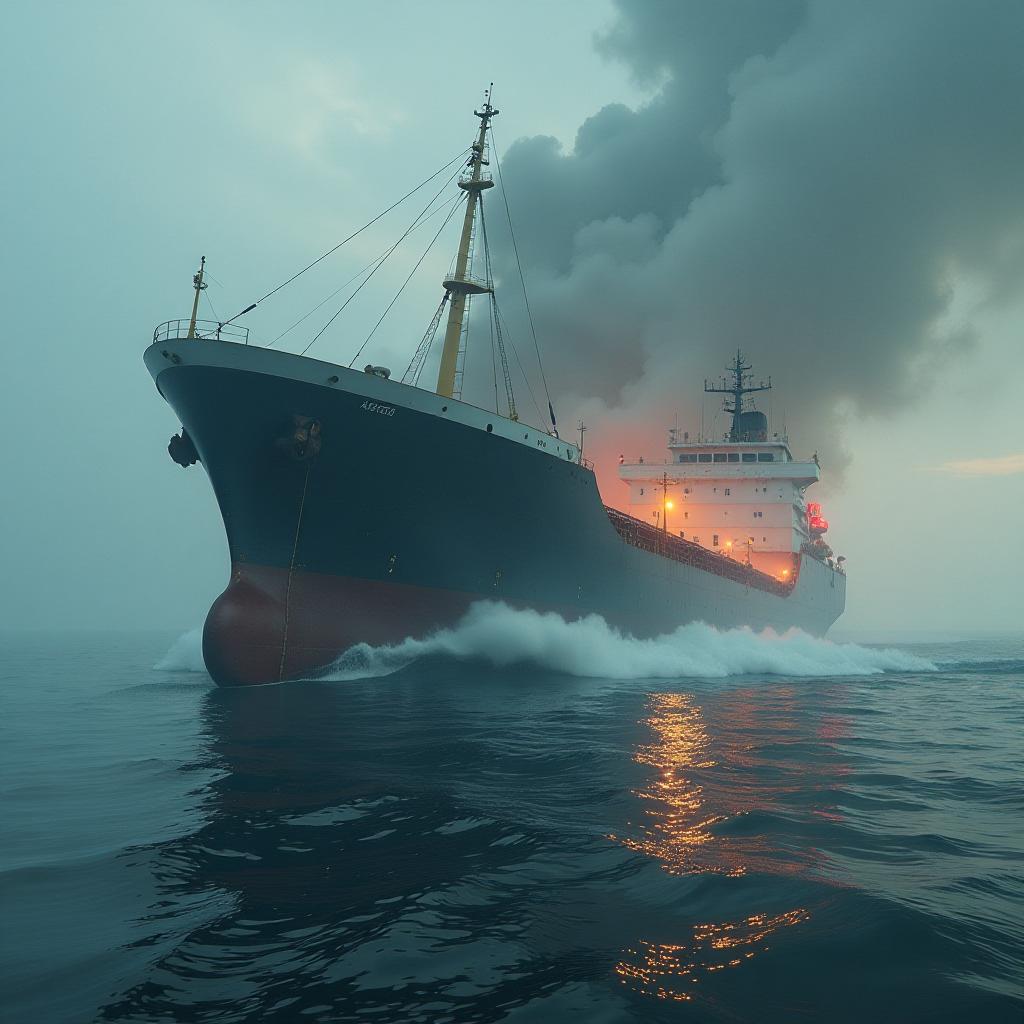  a large vessel crashes into the city of chișinău. hyperrealistic, full body, detailed clothing, highly detailed, cinematic lighting, stunningly beautiful, intricate, sharp focus, f/1. 8, 85mm, (centered image composition), (professionally color graded), ((bright soft diffused light)), volumetric fog, trending on instagram, trending on tumblr, HDR 4K, 8K