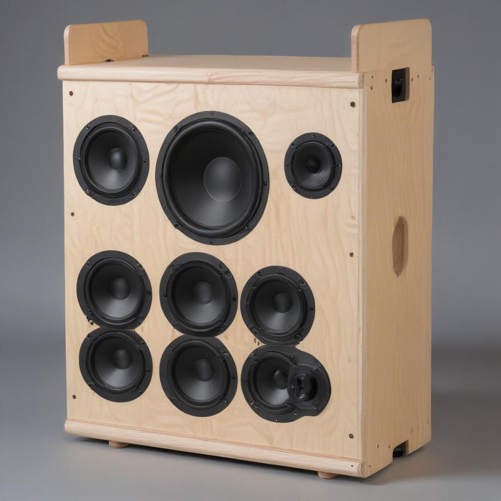 Is it possible to design a T-shaped 4-way speaker using an independent enclosure?