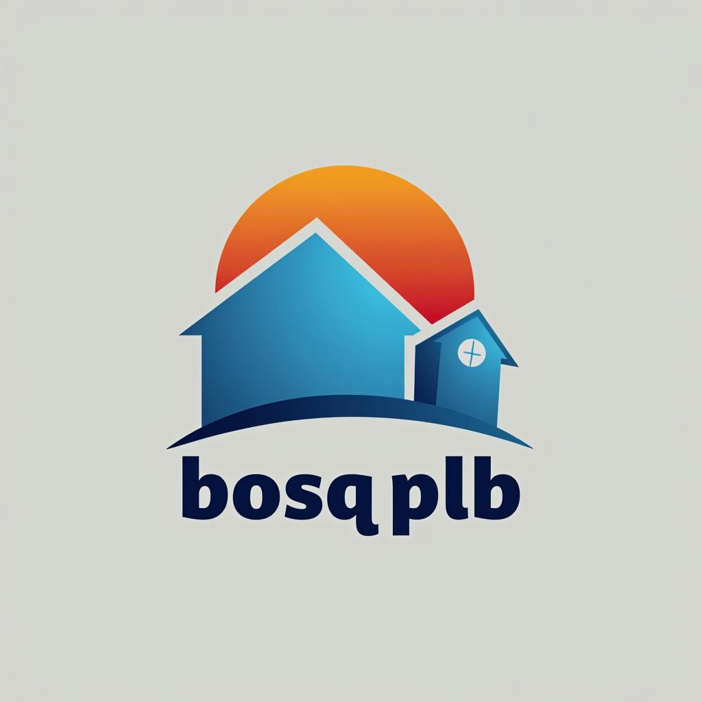  design a logo, in a threedrender style. plomberie climatisation électricité , with the text 'bosq plb '.