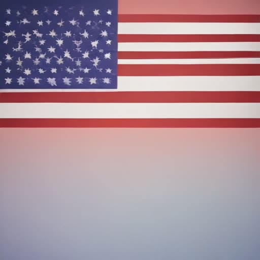 Colors of American flag with Gradient background