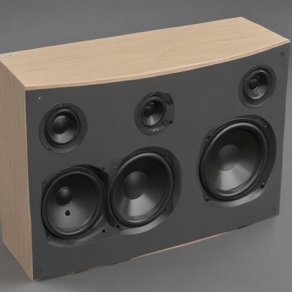 Is it possible to design a T-shaped 4-way speaker using an independent enclosure?