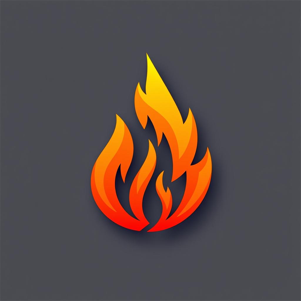  design a logo, fire icon, logo, graphics, 8k, white background, ui, ux, website