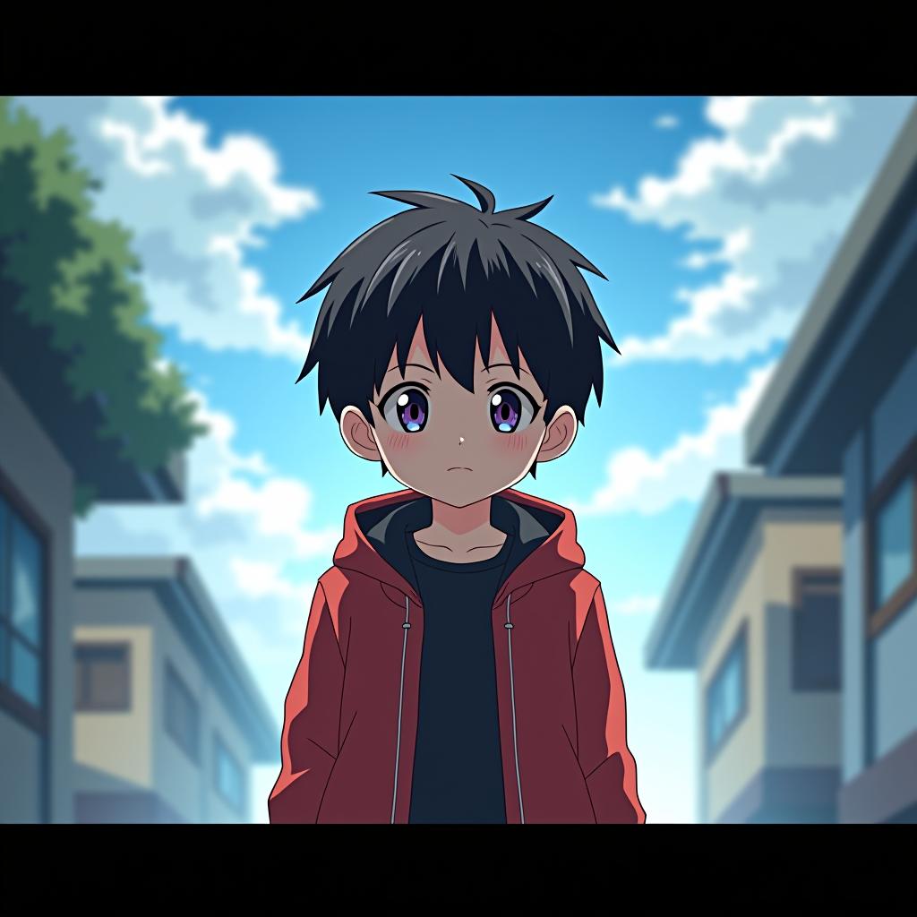  anime, anime sytle, anime image, cartoon, real cartoon, real anime, a cute boy