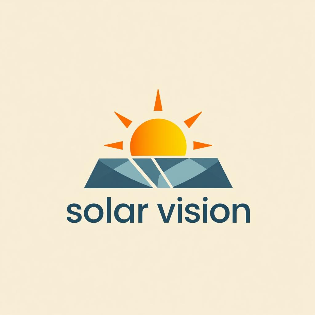  design a logo, logo for solar sistem industrie bussines named solar vision