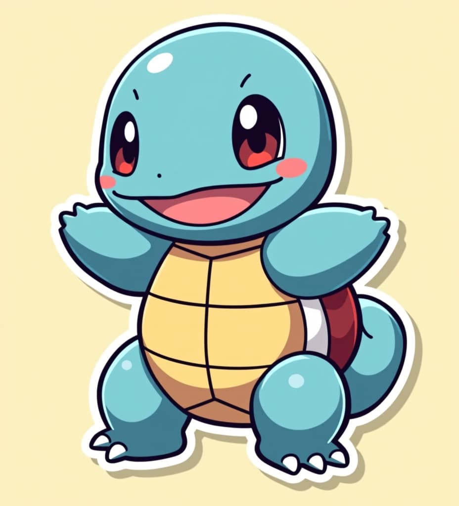  squirtle sticker art cartoon