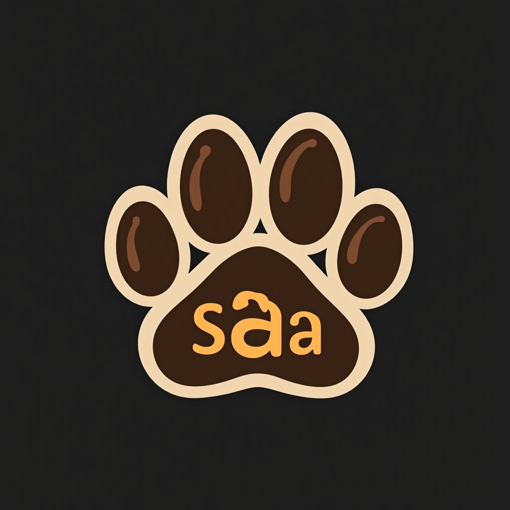  design a logo, logo with dog's paw with the letters sa